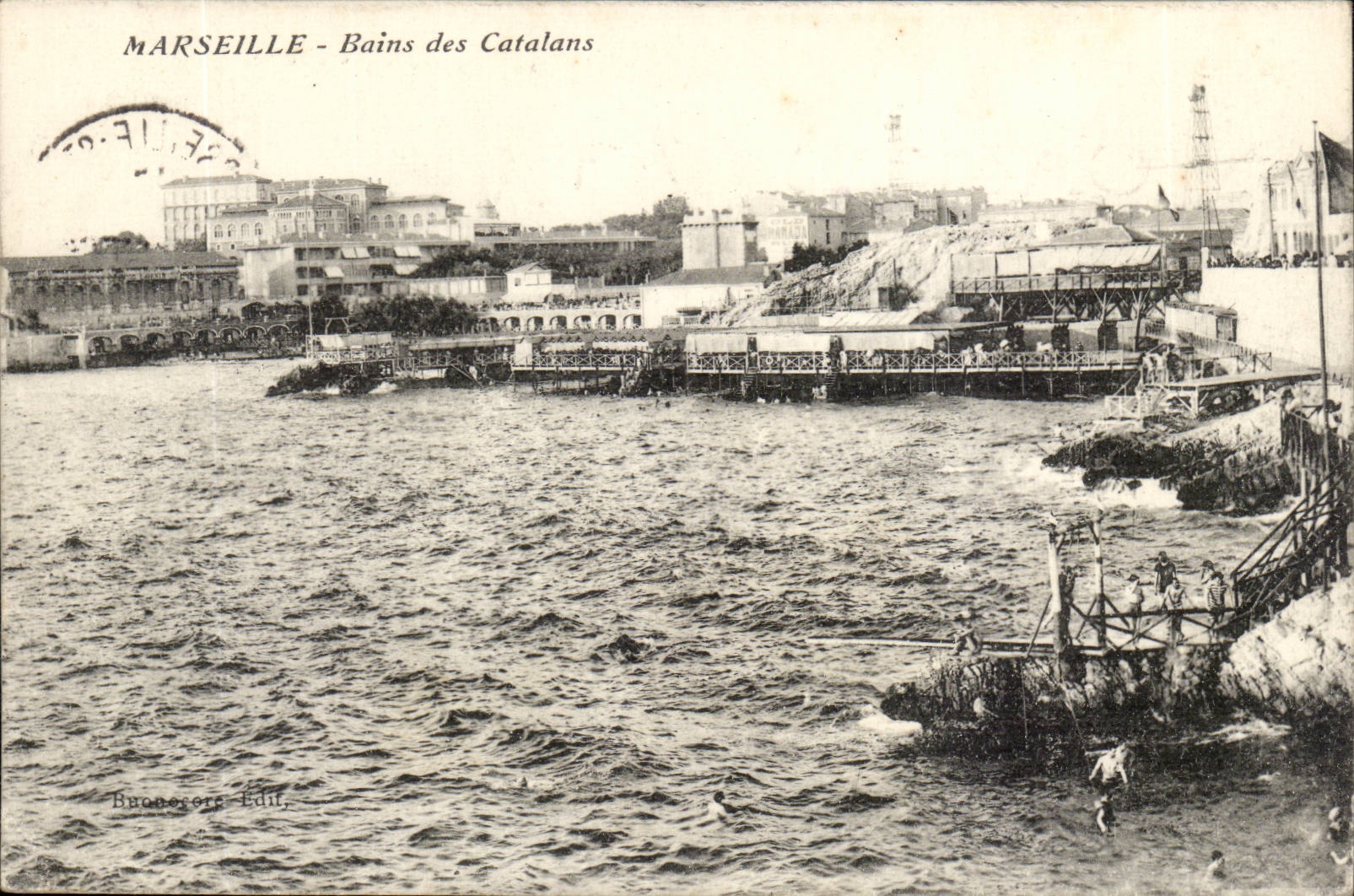 Marseille - bains des Catalans - CPA 