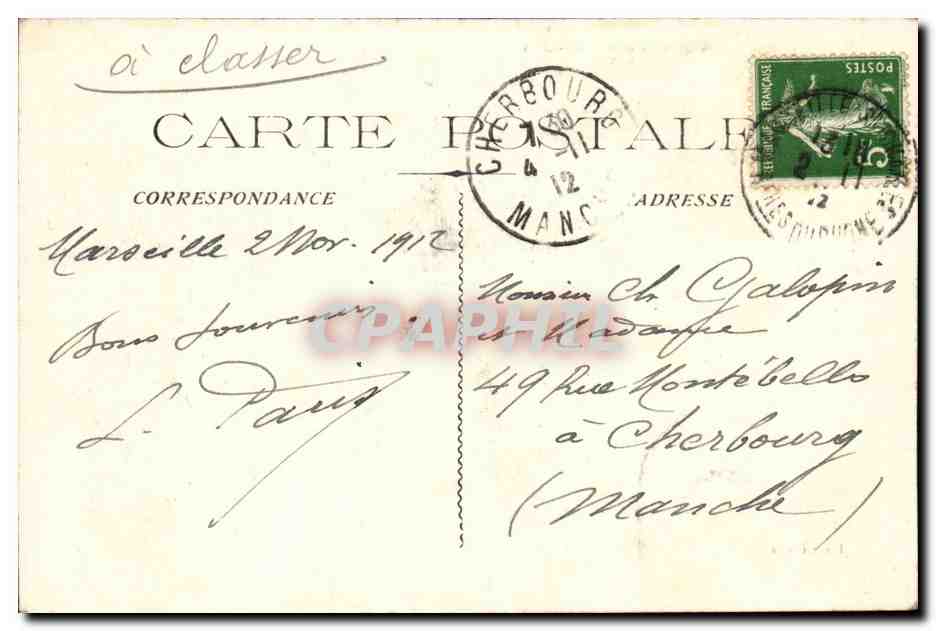 Marseille - bains des Catalans - CPA  — Rückseite