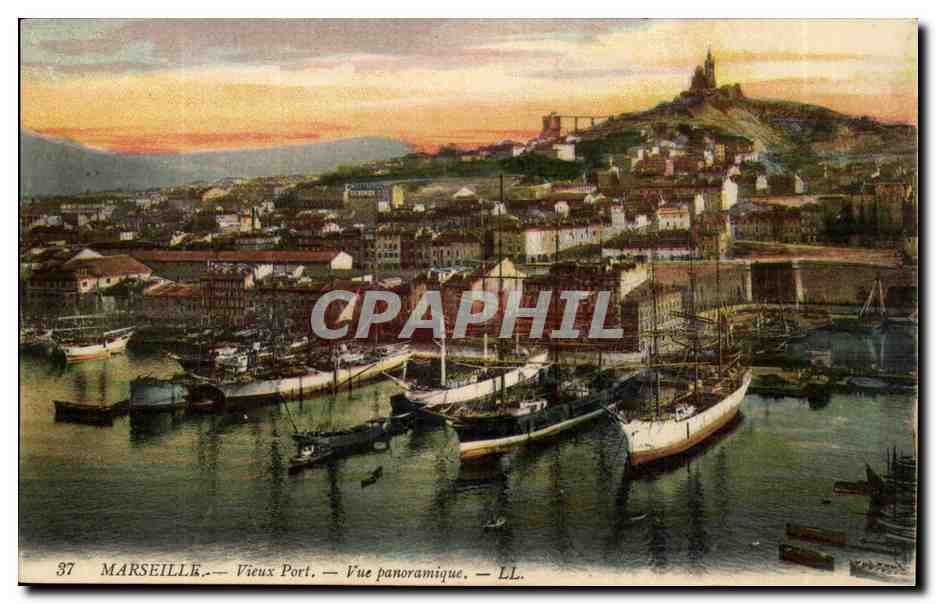 Marseille — Vieux Port — Vue panoramique — LL. — n°37