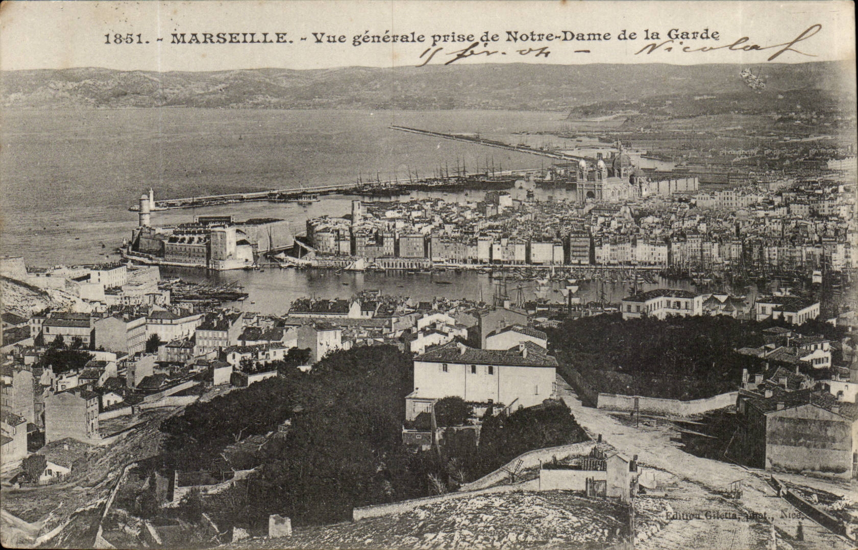 Marseille - Notre Dame de la Garde et Vue Generale - CPA 