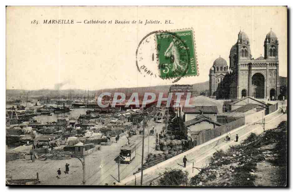 Les Baux - Cathedrale et Bassin de la Joliette - CPA 