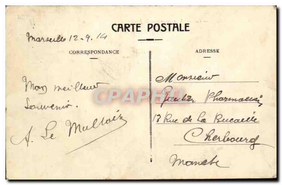 Les Baux - Cathedrale et Bassin de la Joliette - CPA  — Verso