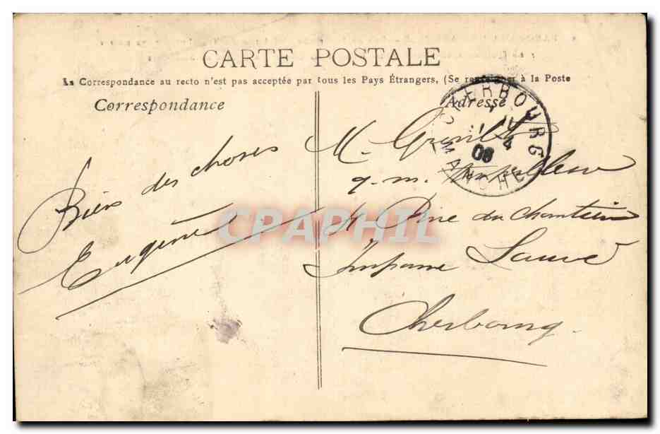 Marseille - Prise de la Grande Plateforme de Transbordeur - Le Quai de Rive Neuve - Notre Dame de Garde - CPA  — Rückseite