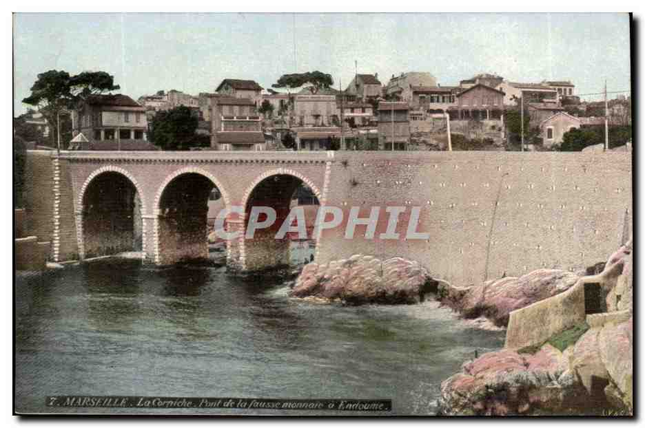 Marseille - La Corniche - Pont de la Fausse Monnaie - CPA 