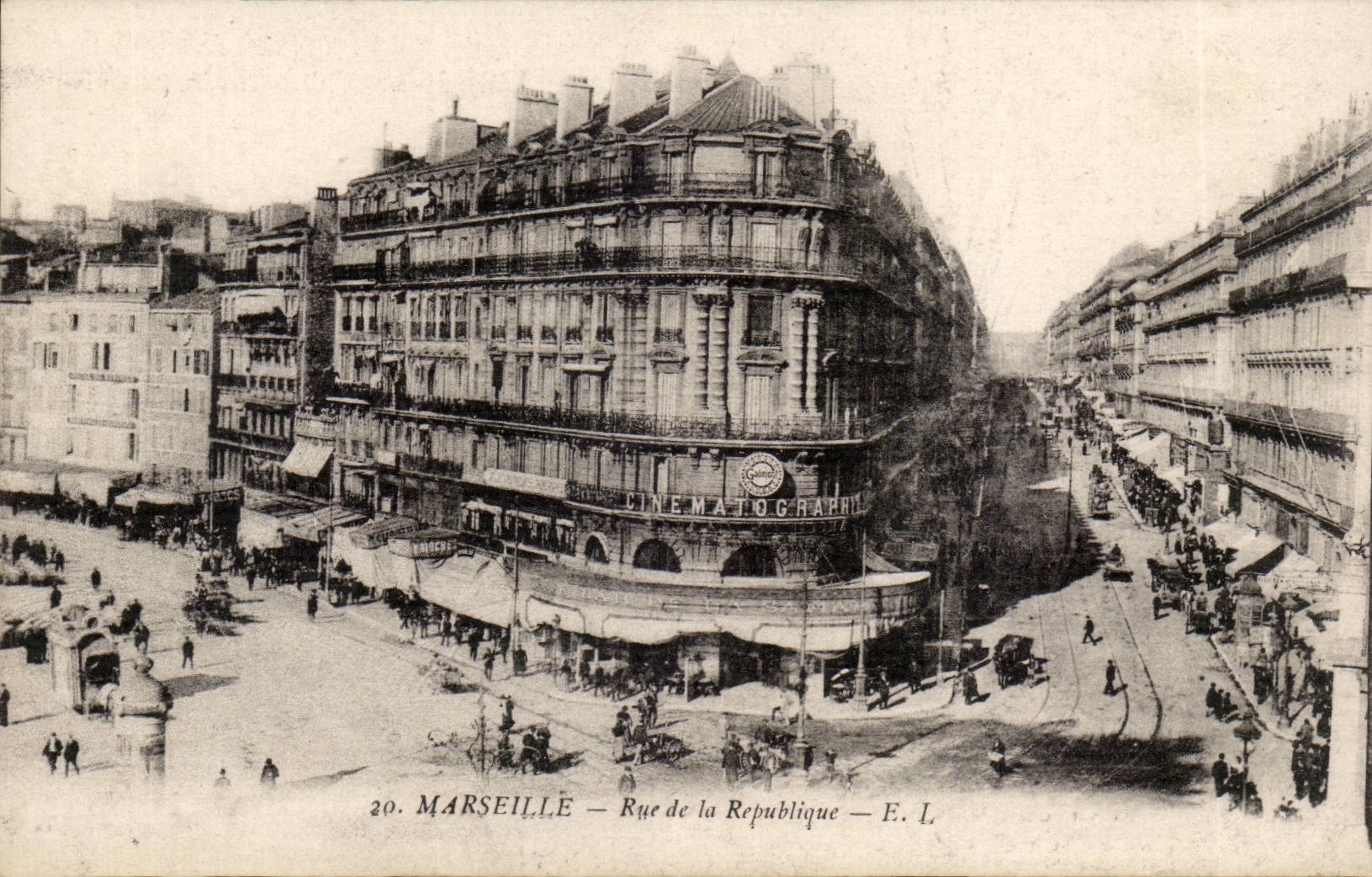 Marsiglia — Rue de la République — E. L. — Cinématographie