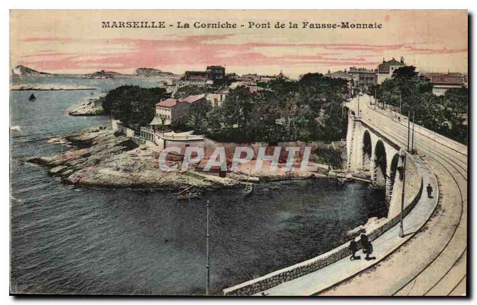 Marseille - La Corniche - Pont de la Fausse Monnaie - - CPA 