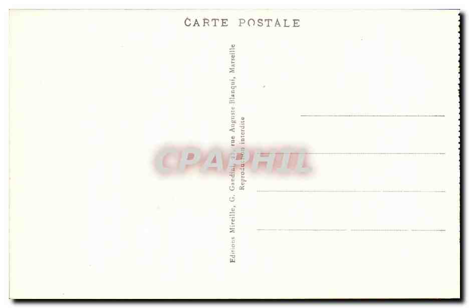 Marseille - Notre Dame de la Garde - CPA  — Verso