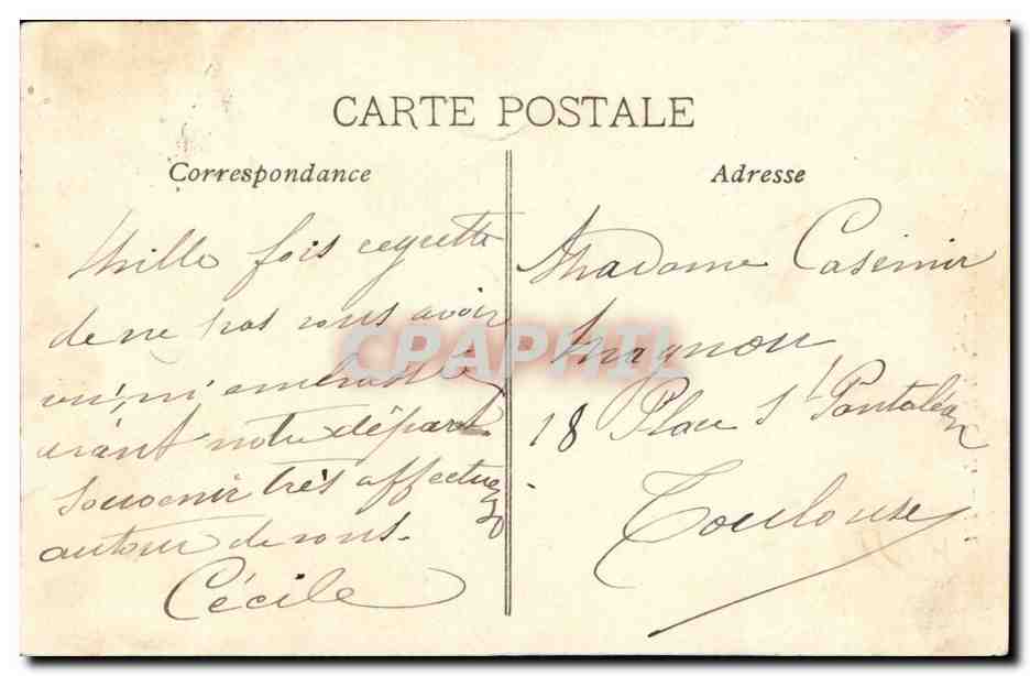 Marseille - Notre Dame de la Garde - CPA  — Rückseite