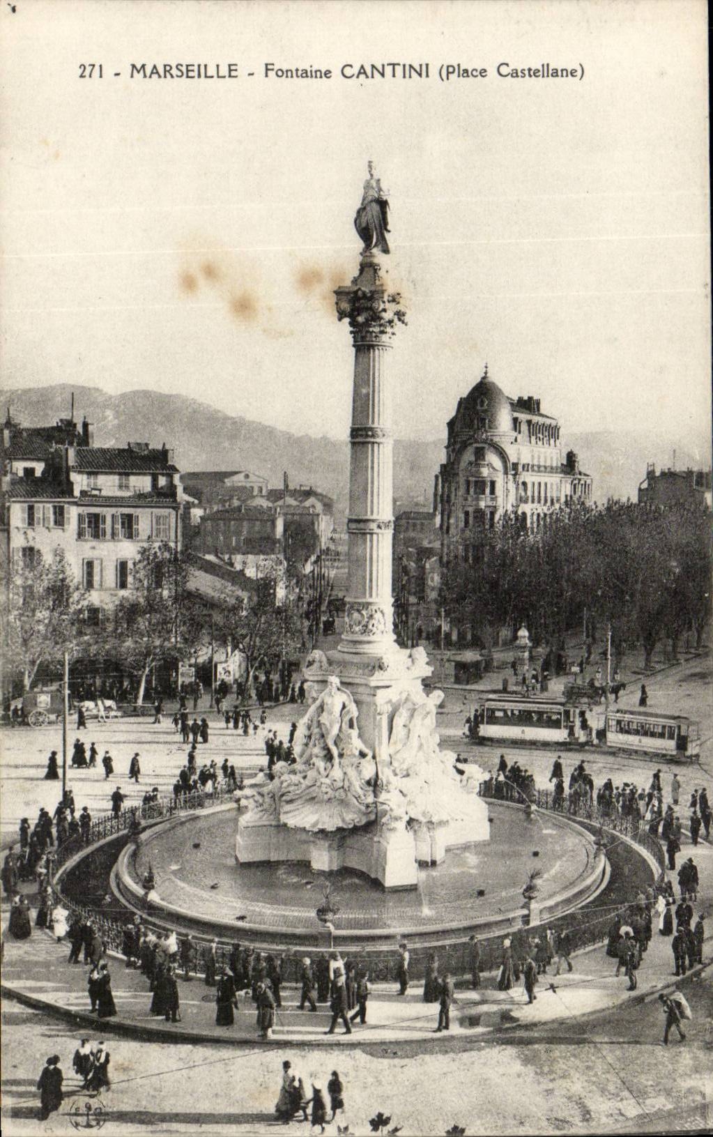 Marseille - La Fontaine Cantini - CPA 