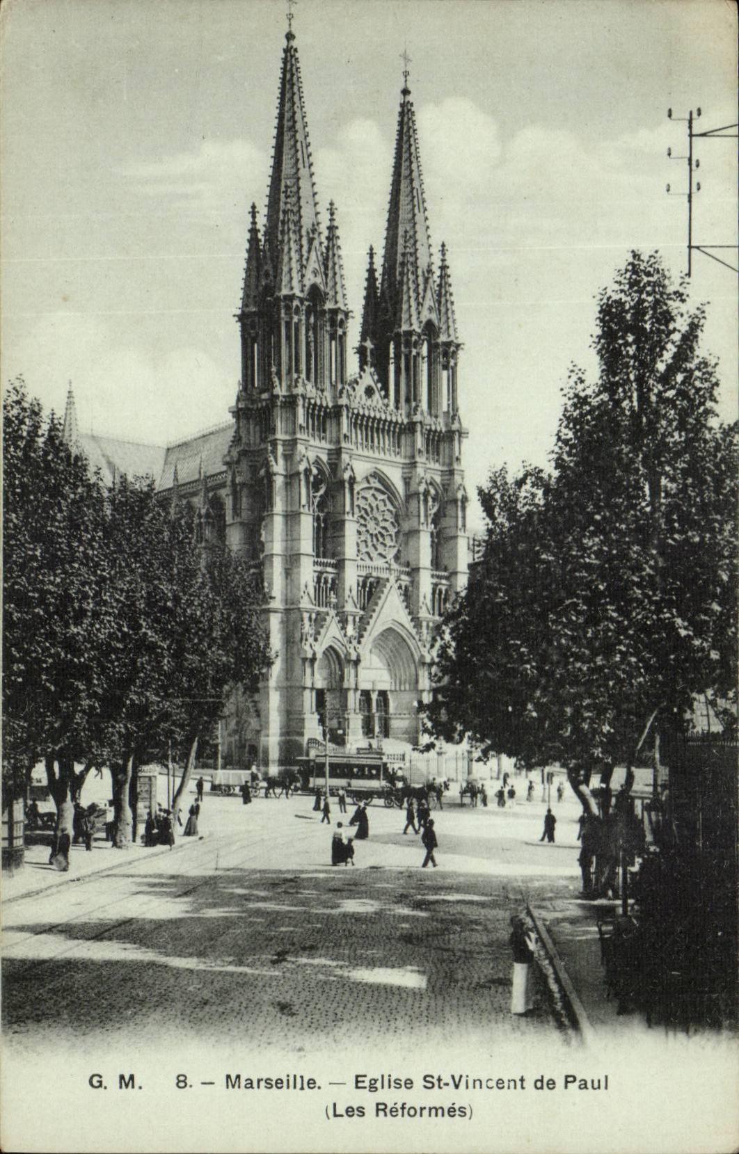 Marseille - Eglise St vincent de Paul Les Reformes - CPA 