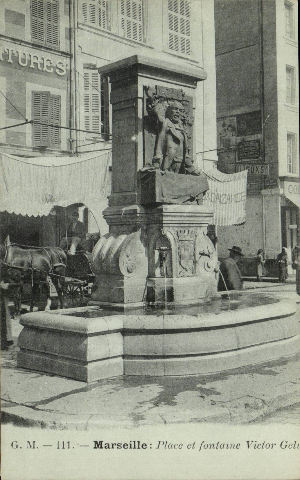Marseille - Place et Fontaine Victor - CPA 