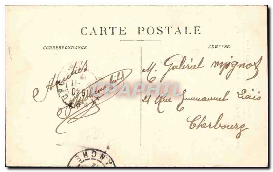 Marseille - Groupe Centrale du Palais Longchamp - CPA  — Rückseite