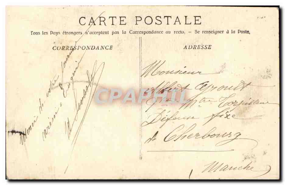 Marseille - Les Reformes et le Monument des Mobiles - CPA  — Rückseite