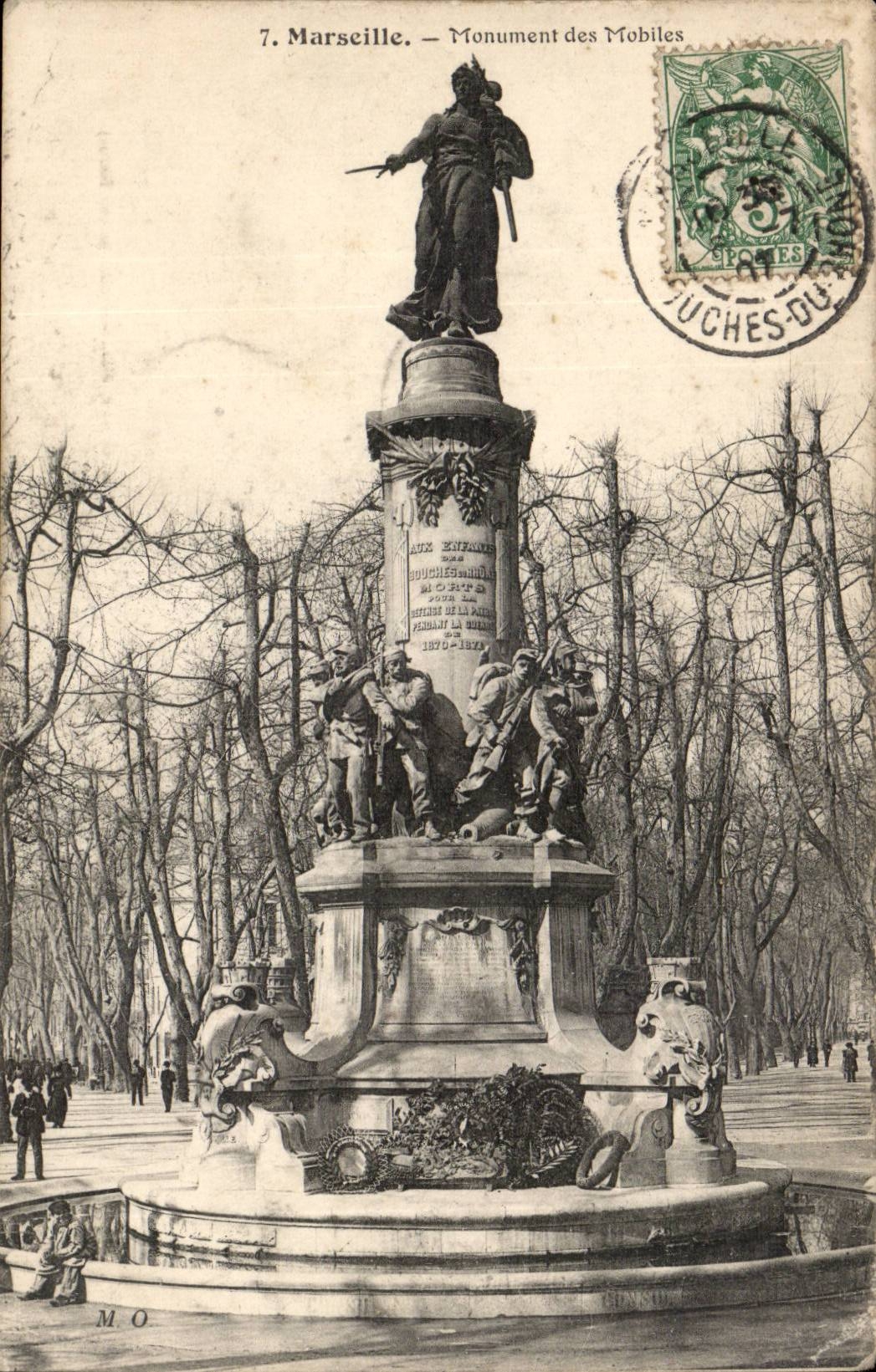 Marseille - Le Monument des Mobiles - CPA 