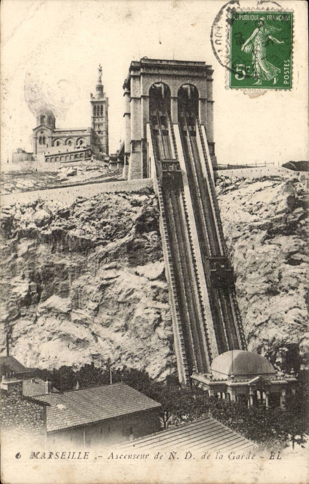 Marseille - Ascenseur de Notre Dame de La Garde 