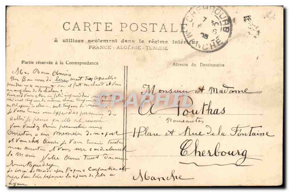 Marseille — Une Poissonnière — Phototypie E. Lacour, n°372 — Rückseite