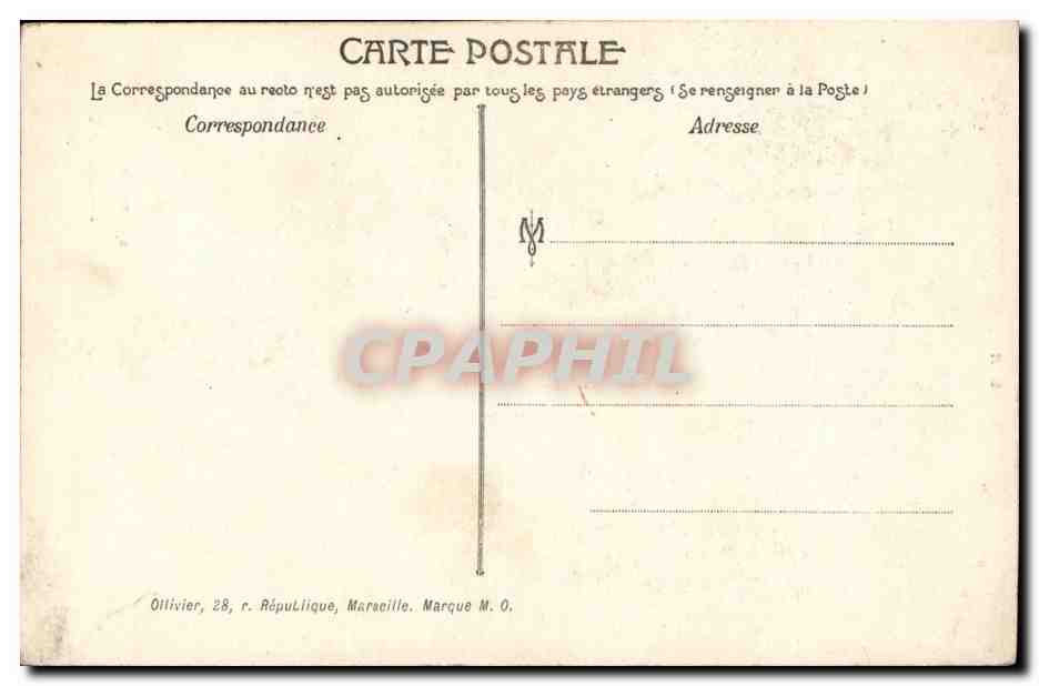 Marseille - L'Eglise des Reformes - CPA  — Rückseite