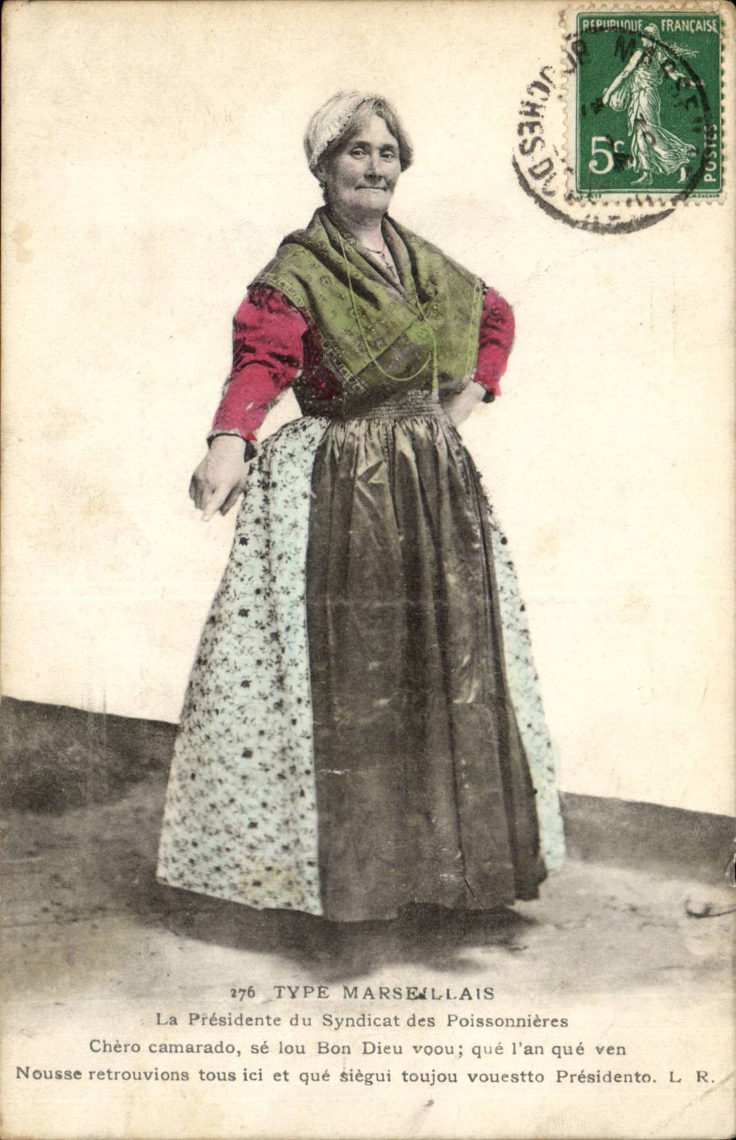 La Présidente du Syndicat des Poissonnières — Marseille — Type Marseillais n°276