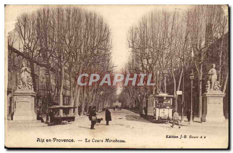 Aix-en-Provence — Le Cours Mirabeau — Ausgabe J-B. Bouts A