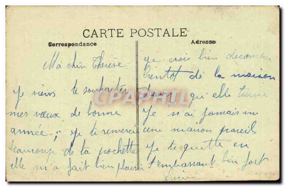 Aix-en-Provence — Le Cours Mirabeau — Ausgabe J-B. Bouts A — Rückseite