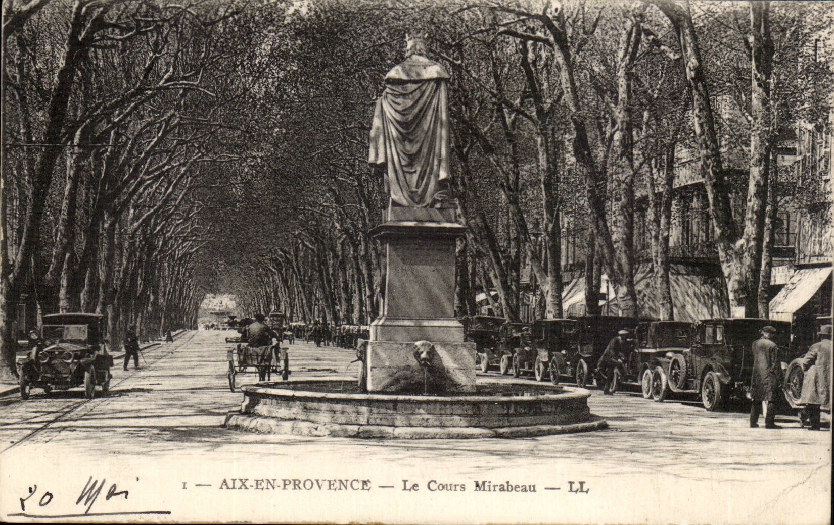 Aix-en-Provence — Ansicht des Cours Mirabeau — LL