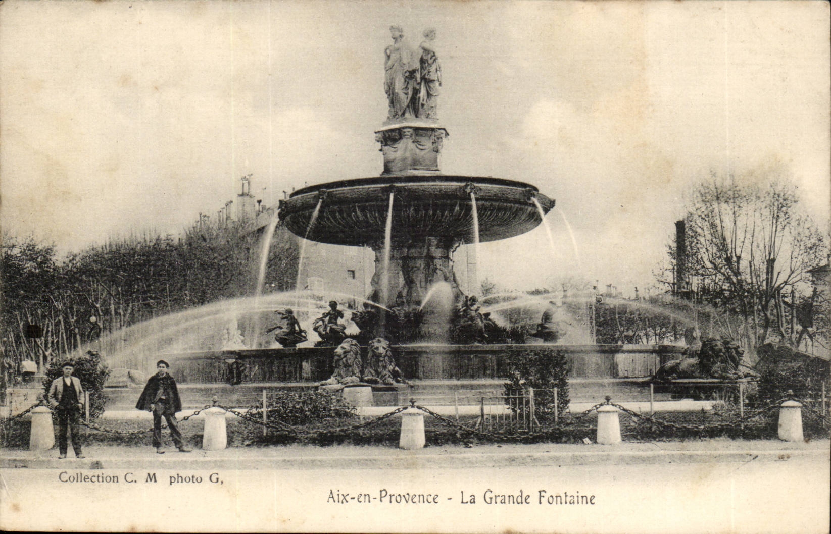 Aix-en-Provence - Die Große Fontäne — Sammlung C. M. Foto G.
