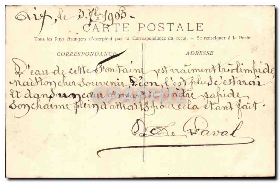 Aix-en-Provence - Die Große Fontäne — Sammlung C. M. Foto G. — Rückseite