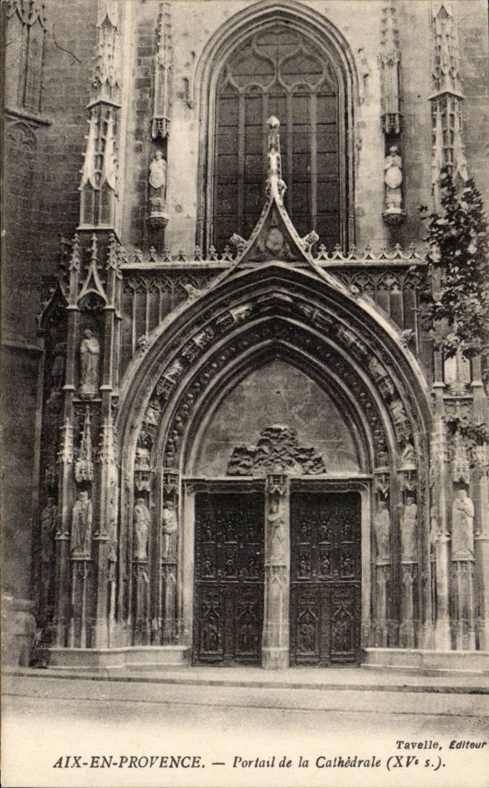 Aix-en-Provence — Portal der Kathedrale (15. Jahrhundert) — Tavelle, Verleger