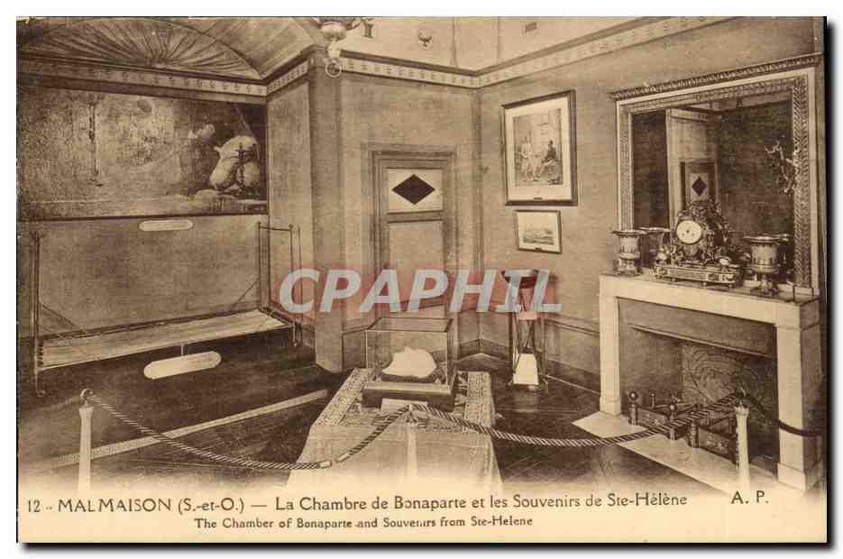 Malmaison - Napoleon - La Chambre de Bonaparte et les Souvenirs de Ste Helene - CPA 