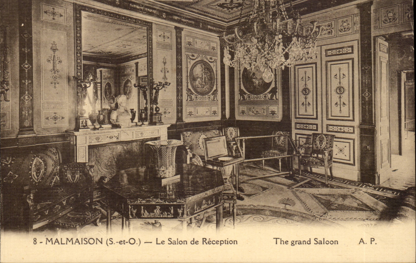 Malmaison - Napoleon - Le Salon de Reception The Grand Saloon - CPA 