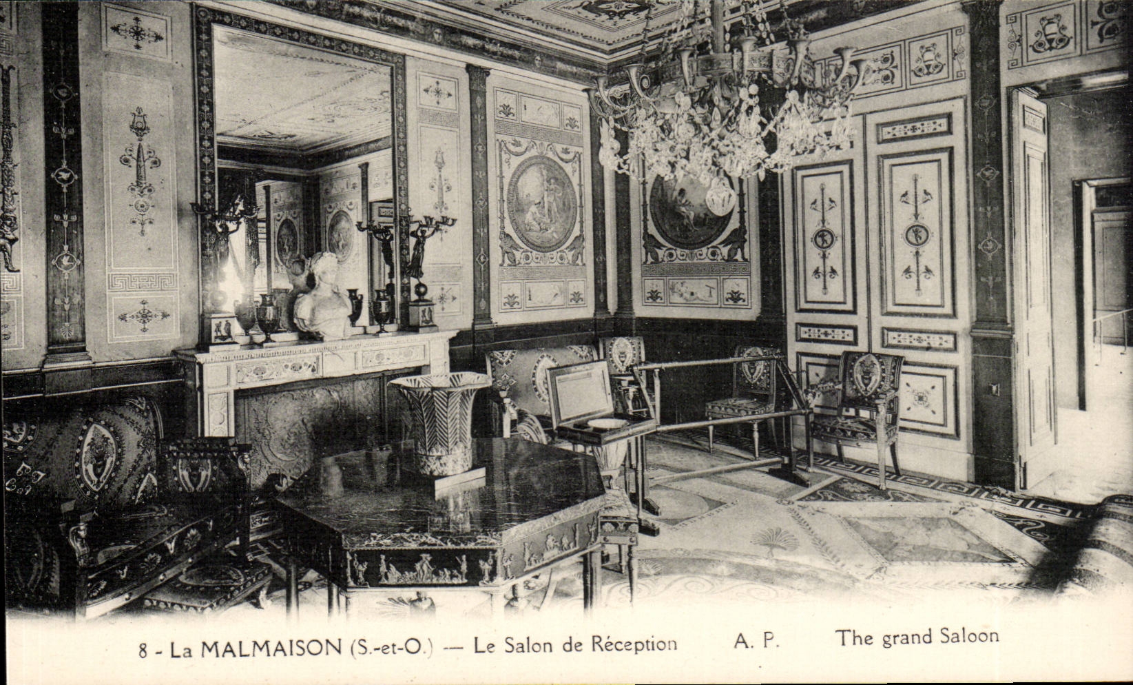 Malmaison - Napoleon - La Salon de Reception - CPA 
