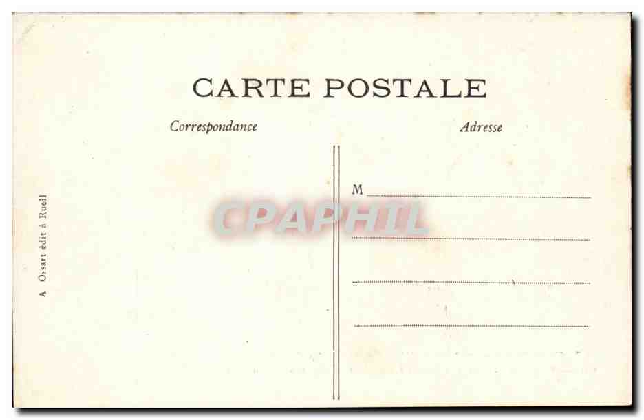 Malmaison - Napoleon - Chambre a Coucher de l'imperatrice Josephine - CPA  — Rückseite