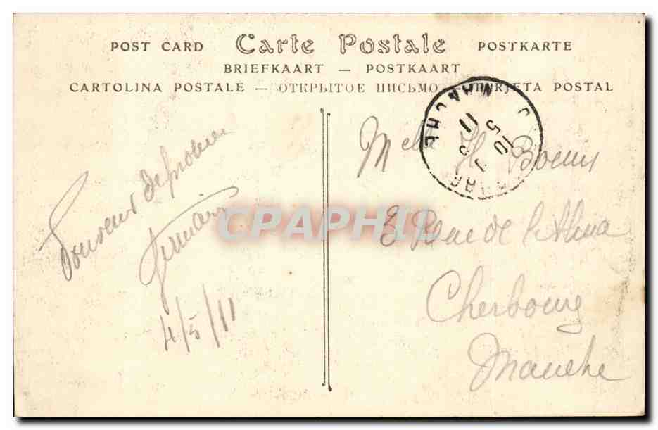 Rueil - Chateau de la Malmaison la Riviere - Napoleon - CPA  — Verso