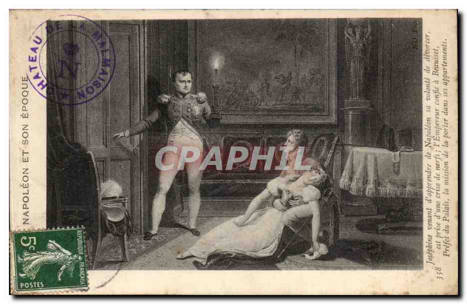 Rueil - Napoleon et son Epoque - Josephine venant appocher de Napoleon sa volonte de divorcer - CPA 