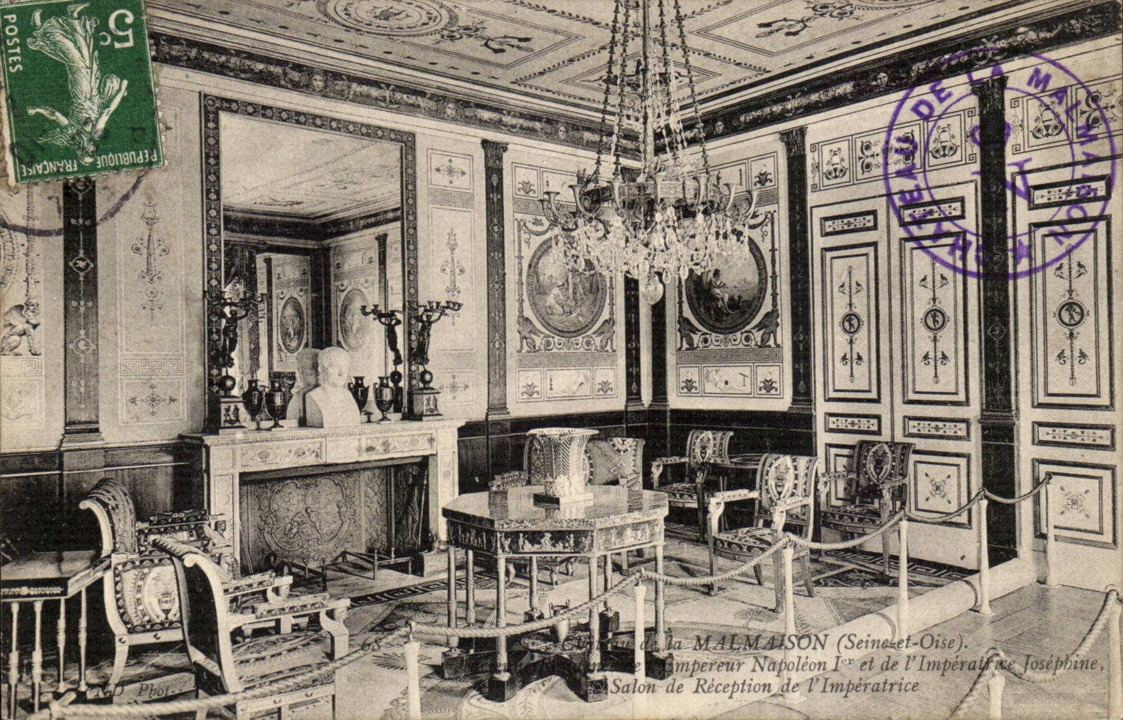 Malmaison - Napoleon et Josephine - Salon de Reception - CPA 