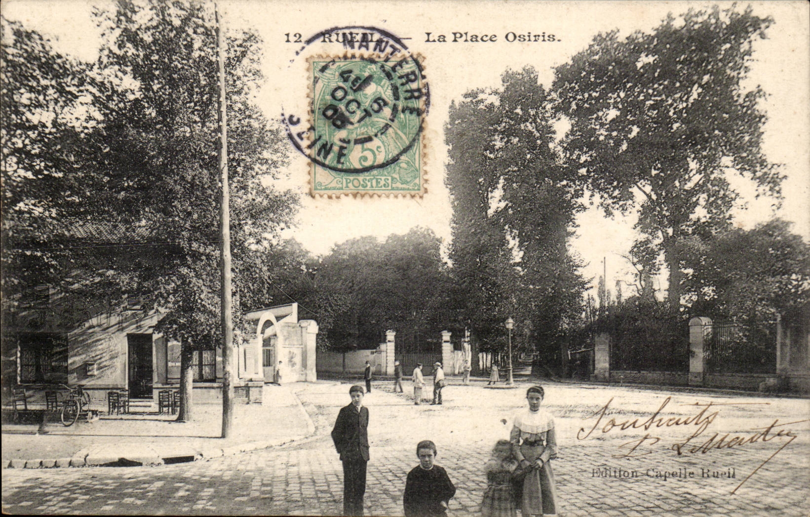 La Place Osiris — Rue de la Seine — Éditeur Milton Capelle Rueil