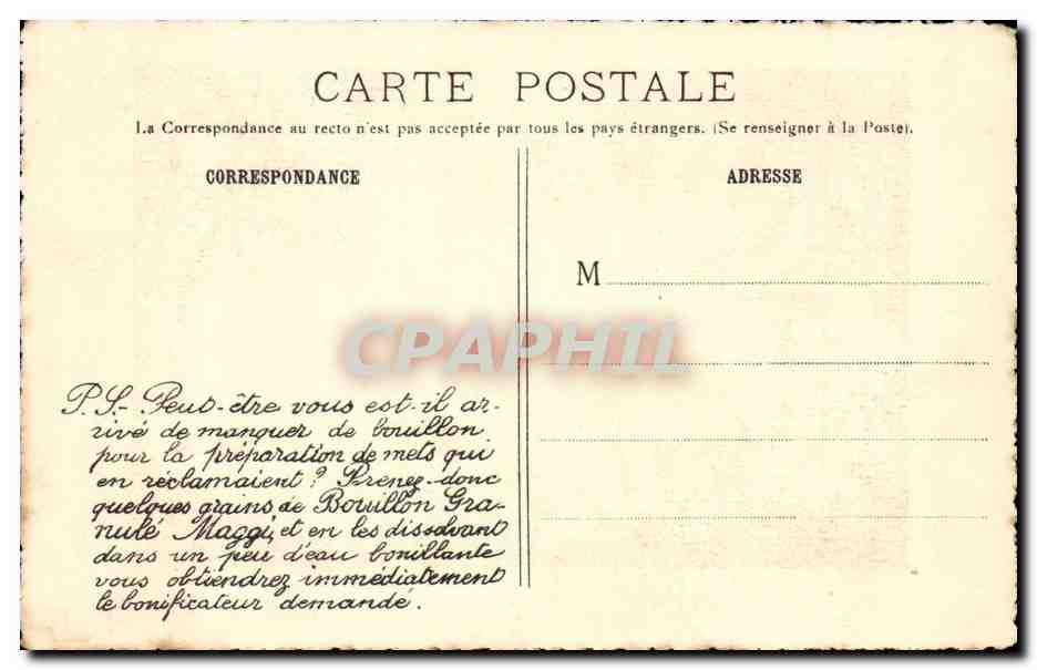Rueil Malmaison - Le Chateau grande Serre Epoque du Consulat - CPA  — Rückseite