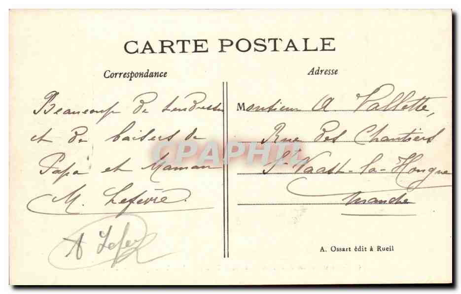 Rueil Malmaison - Napoleon Le Chateau Le Temple d'amour - CPA  — Rückseite