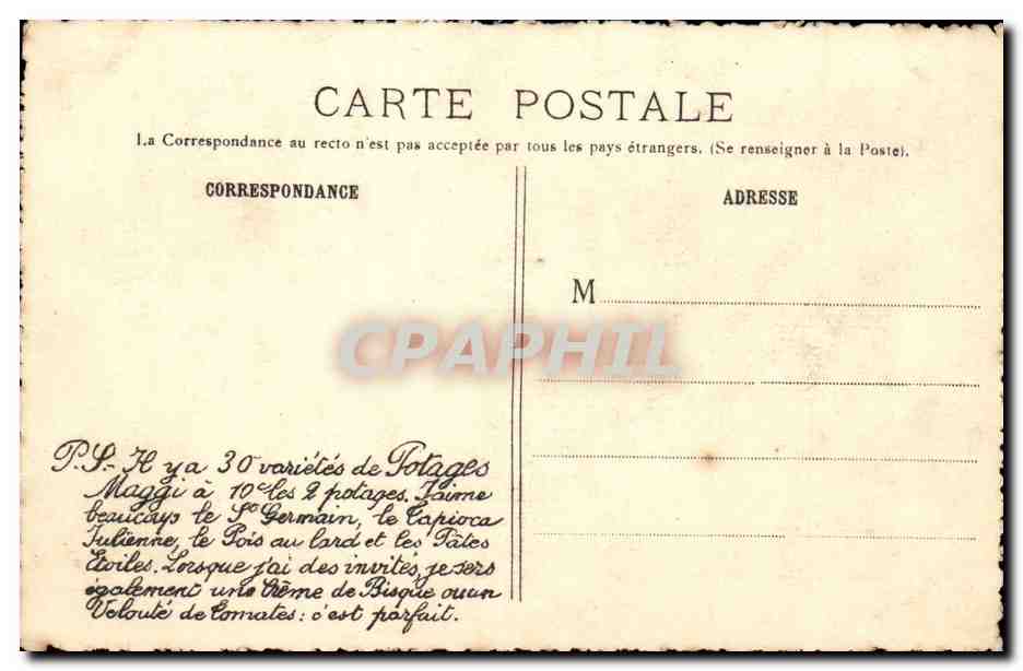 Rueil Malmaison - Napoleon le Chateau La Vacherie - CPA  — Rückseite