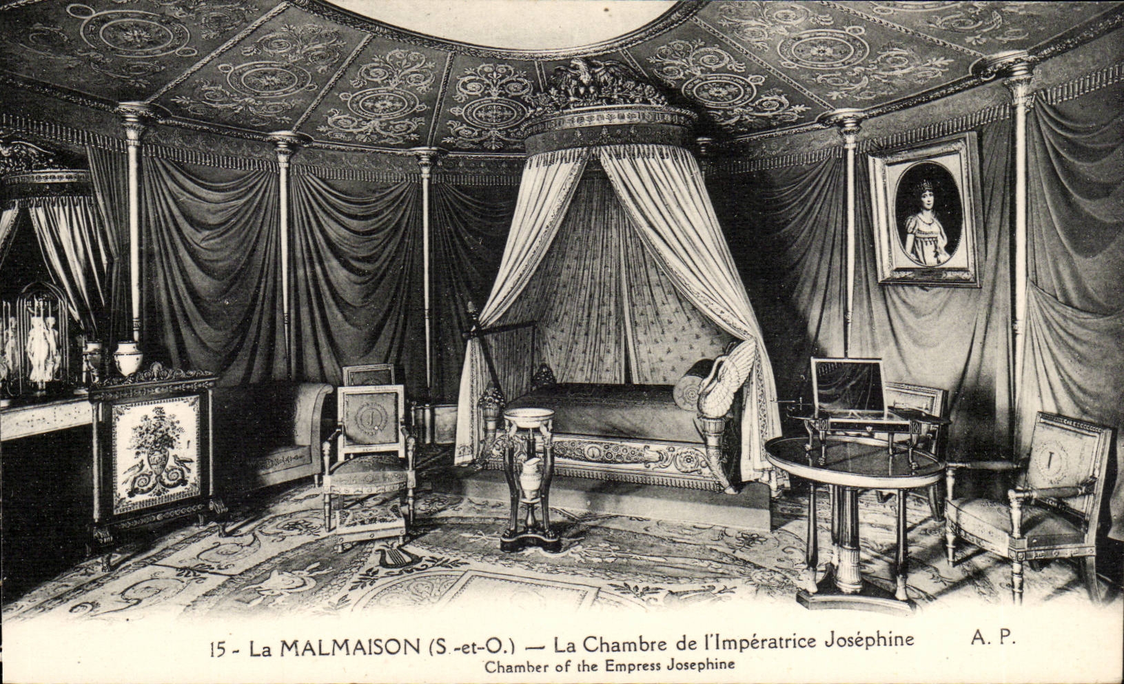 Rueil Malmaison - Napoleon La chambre de l'Imperatrice Josephine - CPA 