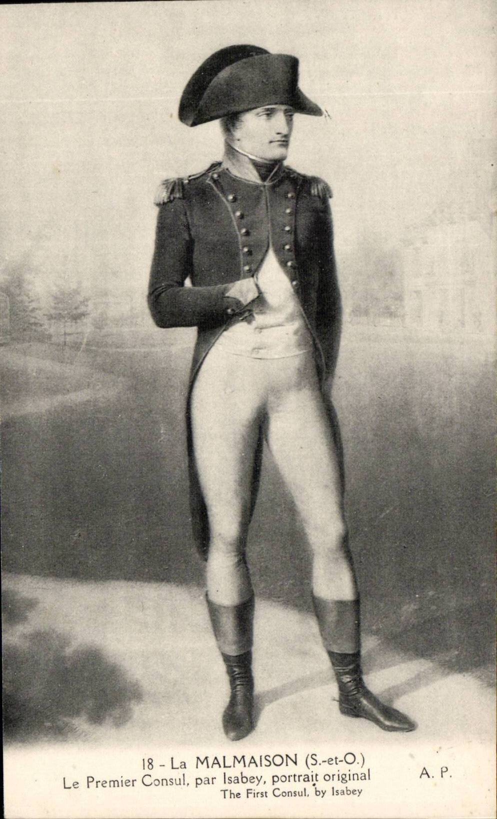Rueil Malmaison - Napoleon le Premier Consul par Isebey portrait original - CPA 