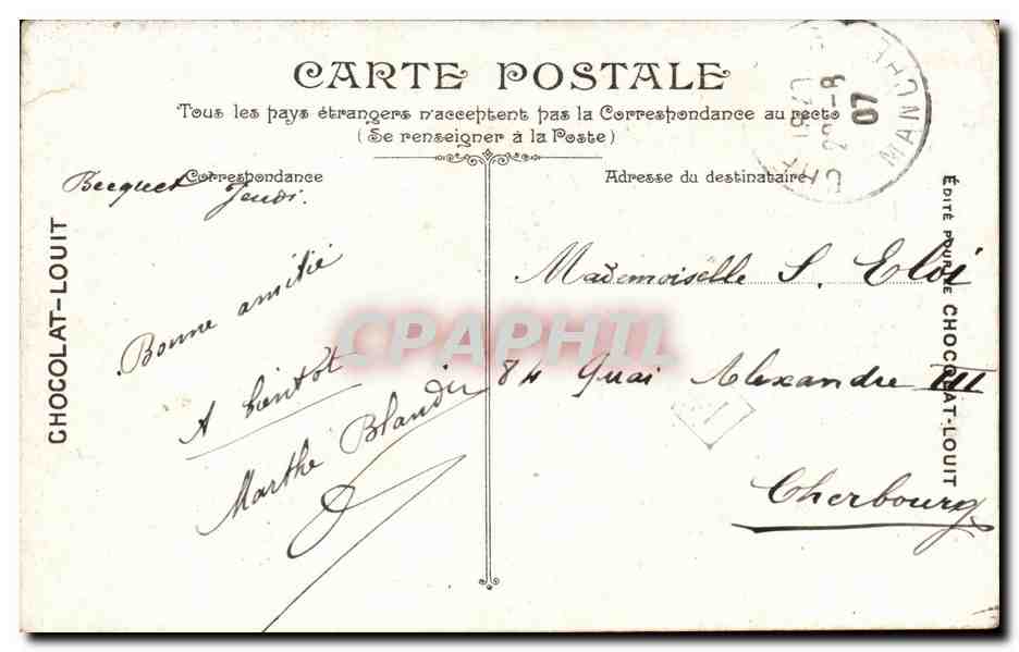 Bordeaux - Palais Gallien - CPA  — Verso