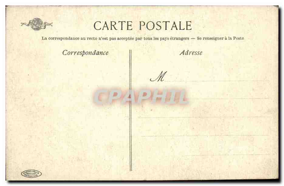 Bordeaux — Esplanade des Quinconces et Monument des Girondins — Cartes Héta &amp; Compagnie — Verso