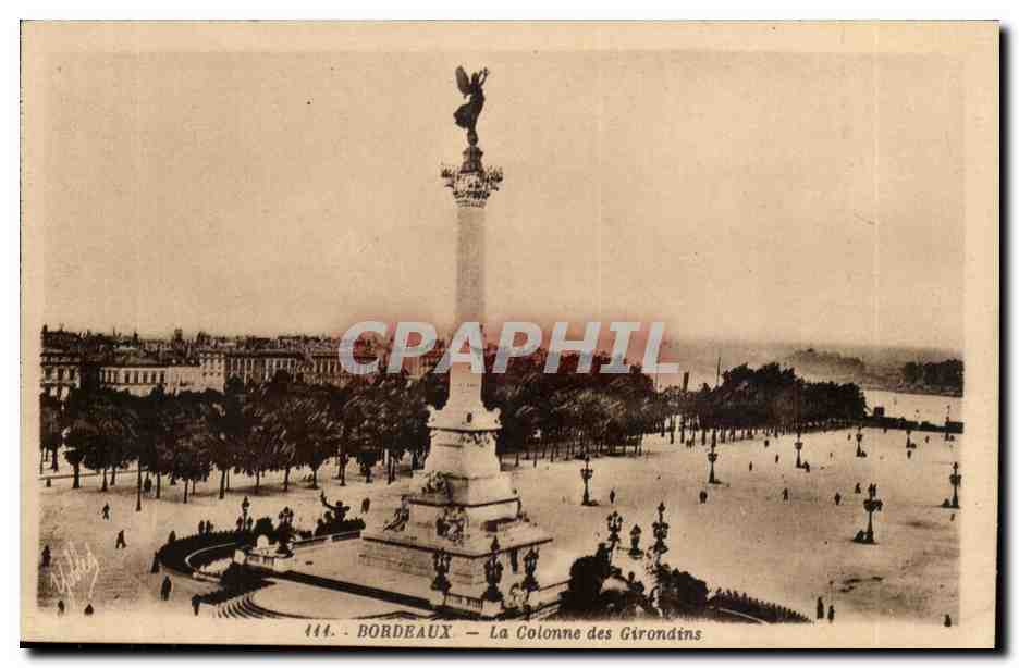 Bordeaux - la Colonne des Girondins - CPA 