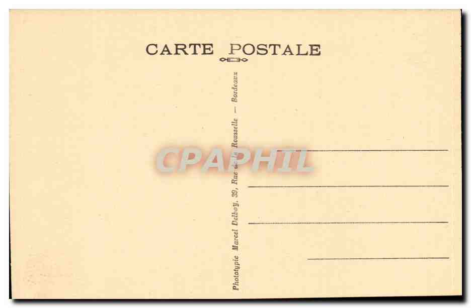 Bordeaux - la Colonne des Girondins - CPA  — Verso