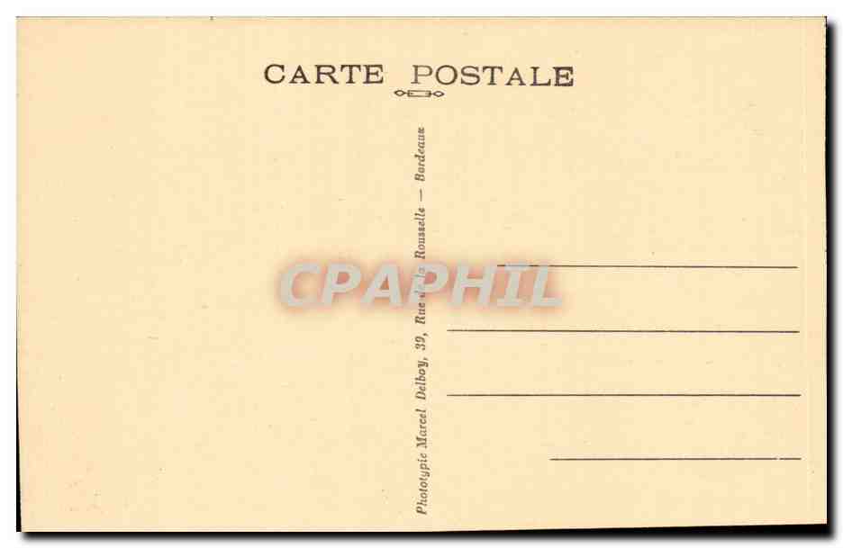 Bordeaux — Les Quais (côté Sud) — Phototypie Marcel Dalbouy, 39, Rue de la Roussette — Verso