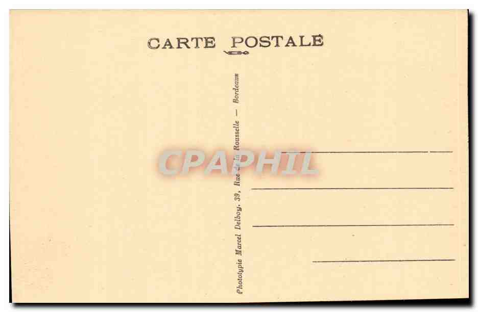 Bordeaux - Place de la Victoire - CPA  — Verso
