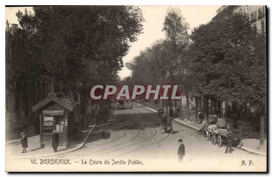 Bordeaux - Le Cours du Jardin Public - CPA 