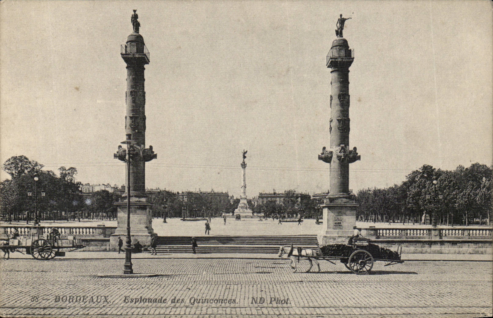 Bordeaux - Esplanade des Quinconces - CPA 