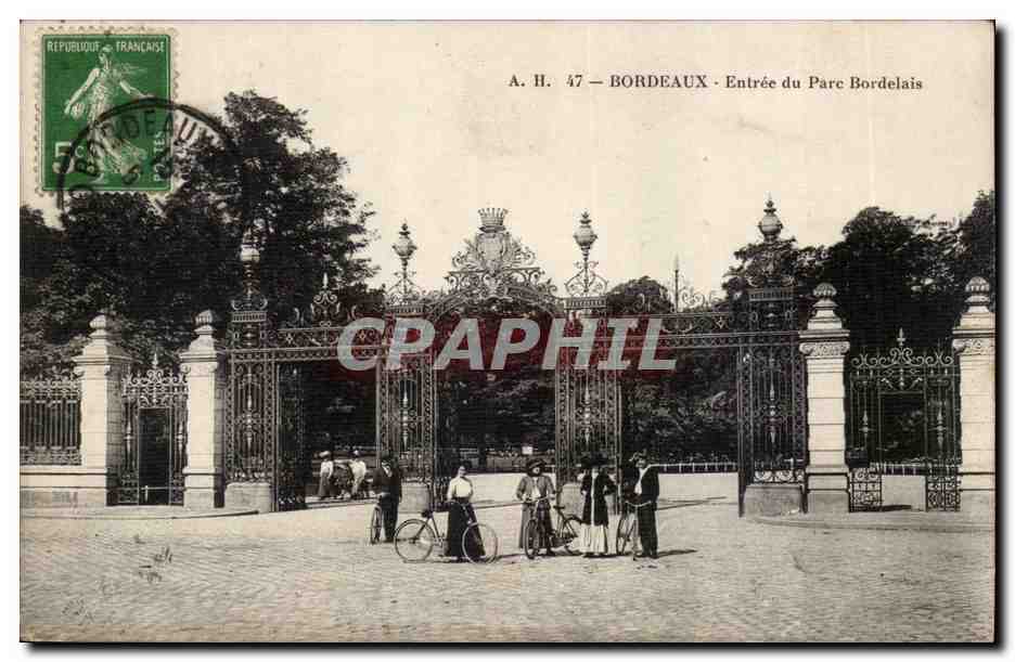 Bordeaux - Entree du Parc Bordelais - CPA 